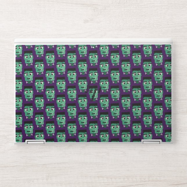 Frankenstein Monster's Head HP Laptop Skin (Front)