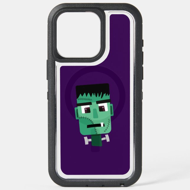 Frankenstein Monster's Head iPhone 15 Pro Max Case (Back)