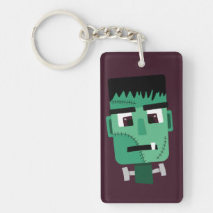 Frankenstein Monster's Head Keychain