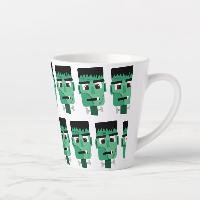 Frankenstein Monster's Head Latte Mug (Right)