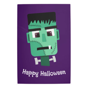 Frankenstein Monster's Head Metal Print