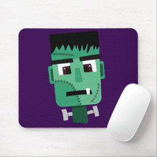 Frankenstein Monster's Head Mouse Pad