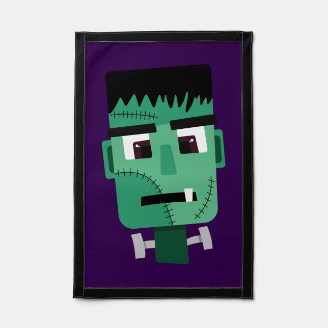 Frankenstein Monster's Head Pennant (Front)