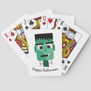 Frankenstein Monster's Head Poker Cards