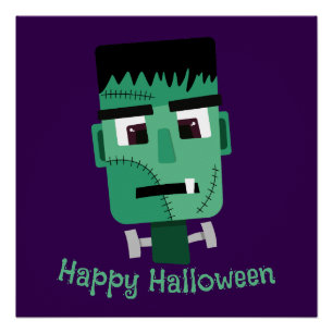 Frankenstein Monster's Head Poster