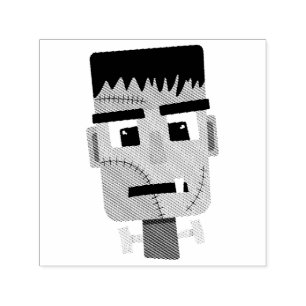 Frankenstein Monster's Head Self-inking Stamp