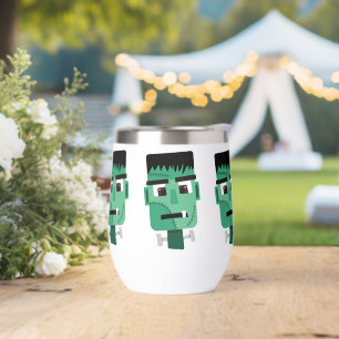 Frankenstein Monster's Head Thermal Wine Tumbler