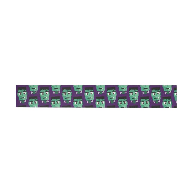 Frankenstein Monster's Head Wrap Around Address Label (Individual)