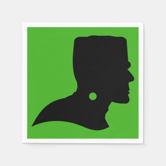 Frankenstein Monster's Silhouette Napkins (Front)