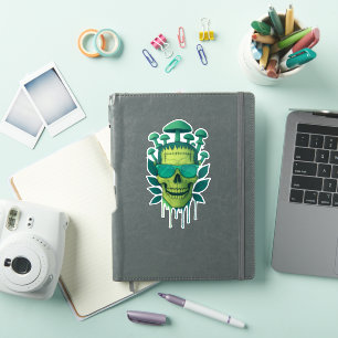 Frankenstein Mushroom Skull Sticker