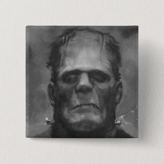 Frankenstein Pin/Button Pinback Button (Front)