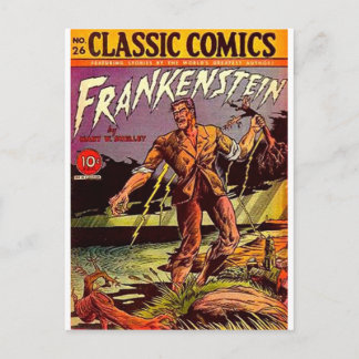 frankenstein postcard