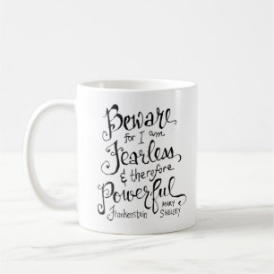 Frankenstein Quote Hand-Lettered Victorian Ink Coffee Mug