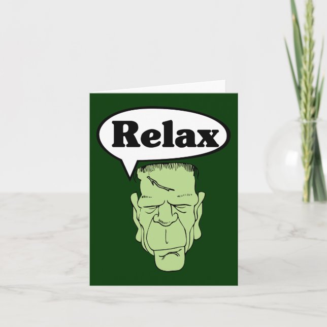 Frankenstein Relax Note Card (Front)