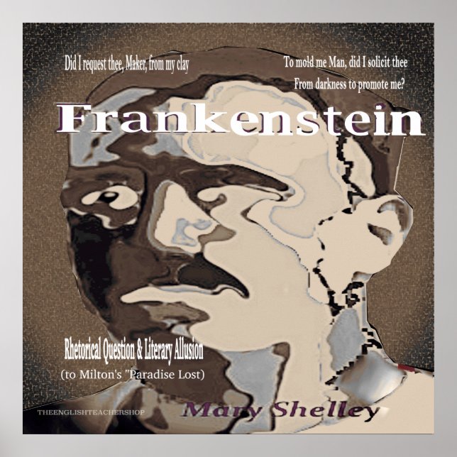 Frankenstein Rhetorical Question Poster (Front)