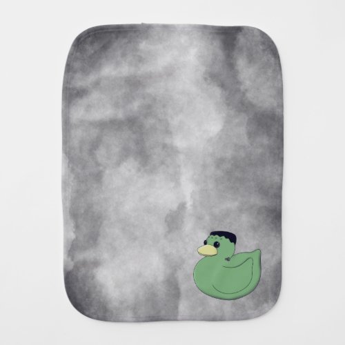 Frankenstein Rubber Duck Baby Burp Cloth