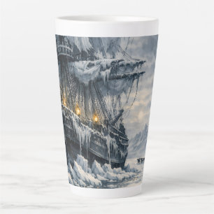 Frankenstein’s Arctic Pursuit by BurnsInHell Latte Mug