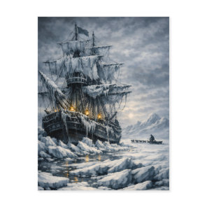 Frankenstein’s Arctic Pursuit by BurnsInHell Postcard
