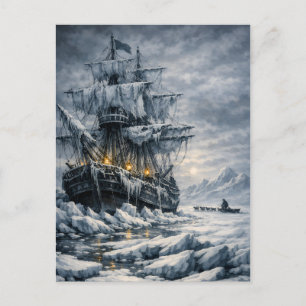 Frankenstein’s Arctic Pursuit by BurnsInHell Postcard