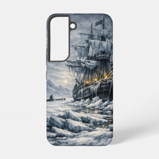 Frankenstein’s Arctic Pursuit by BurnsInHell Samsung Galaxy Case (Back)