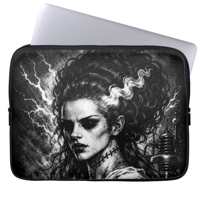 Frankenstein’s Bride — Resurrected by BurnsInHell Laptop Sleeve (Front)