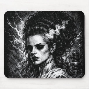Frankenstein’s Bride — Resurrected by BurnsInHell Mouse Pad