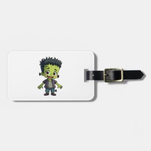 Frankenstein�s Monster � Cute Halloween Cartoon Sh Luggage Tag