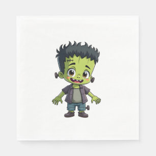Frankenstein’s Monster – Cute Halloween Cartoon Sh Napkins