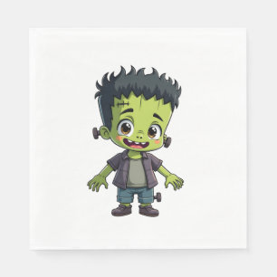Frankenstein�s Monster � Cute Halloween Cartoon Sh Napkins