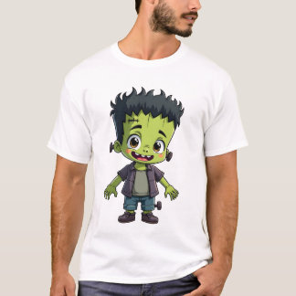Frankenstein�s Monster � Cute Halloween Cartoon Sh T-Shirt