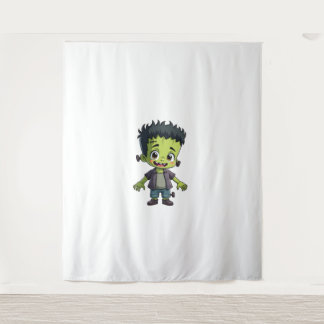 Frankenstein’s Monster – Cute Halloween Cartoon Sh Tapestry