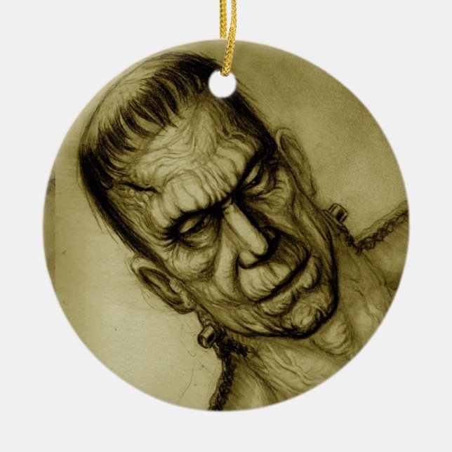 FRANKENSTEIN SEPIA ORNAMENT (Front)