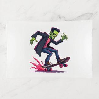 Frankenstein Skater � Cool Halloween Streetwear Sh Trinket Tray