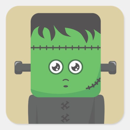 Frankenstein Square Sticker