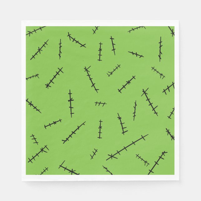 Frankenstein Stitches Napkins (Front)