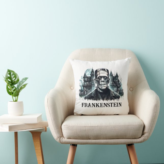 Frankenstein Throw Pillow (Chair)