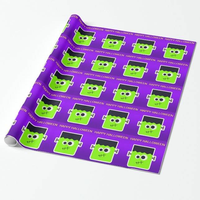 Frankenstein Wrapping Paper (Unrolled)