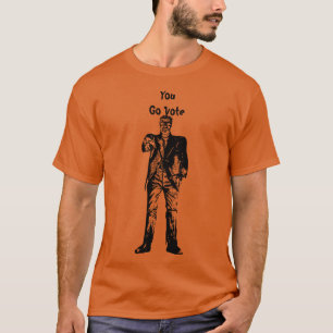 Frankenstein You go vote Halloween Election T-Shirt