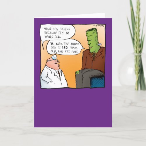 Frankensteins Doctor Get Well Soon Card