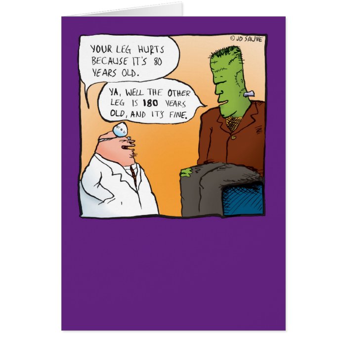 Frankensteins Doctor Get Well Soon Card Cards