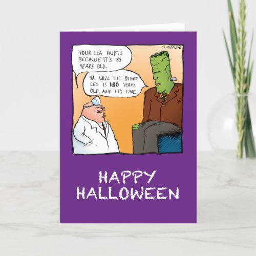 Frankensteins Doctor Halloween Card