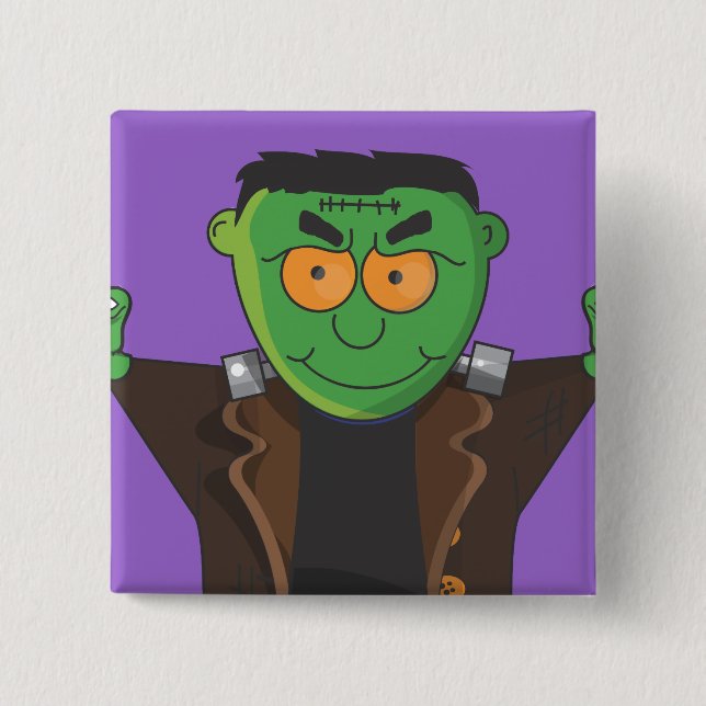 Frankenstein's Monster Pinback Button (Front)