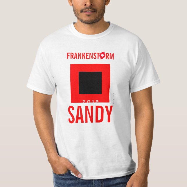 Frankenstorm Sandy Hurricane  Survivor T-Shirt 7 (Front)