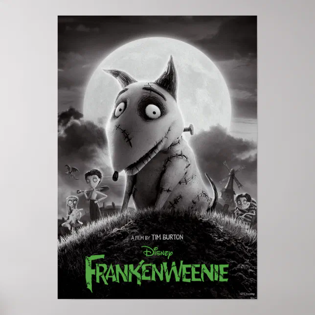 フランケンウィニー　USオリジナル映画ポスター フランケンウィニー/Frankenweenie ティム・バートン・スケッチ