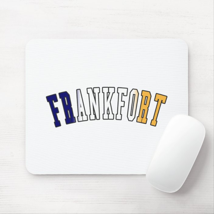 Frankfort in Kentucky State Flag Colors Mouse Pad
