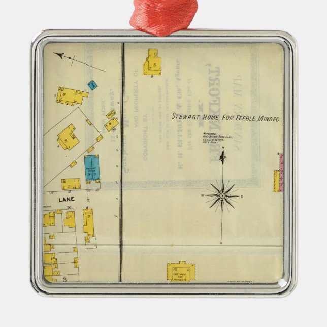 Frankfort, Kentucky 14 Metal Ornament (Front)