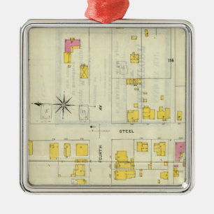 Frankfort, Kentucky 5 Metal Ornament