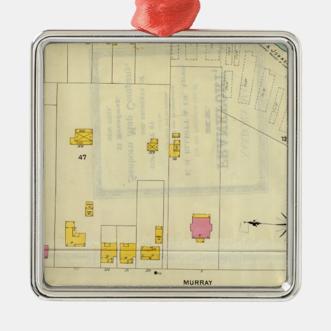 Frankfort, Kentucky 9 Metal Ornament (Front)