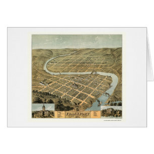 Frankfort, KY Panoramic Map - 1871 Cards