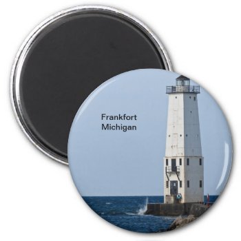 Frankfort Michigan Lighthouse Magnet by lighthouseenthusiast at Zazzle